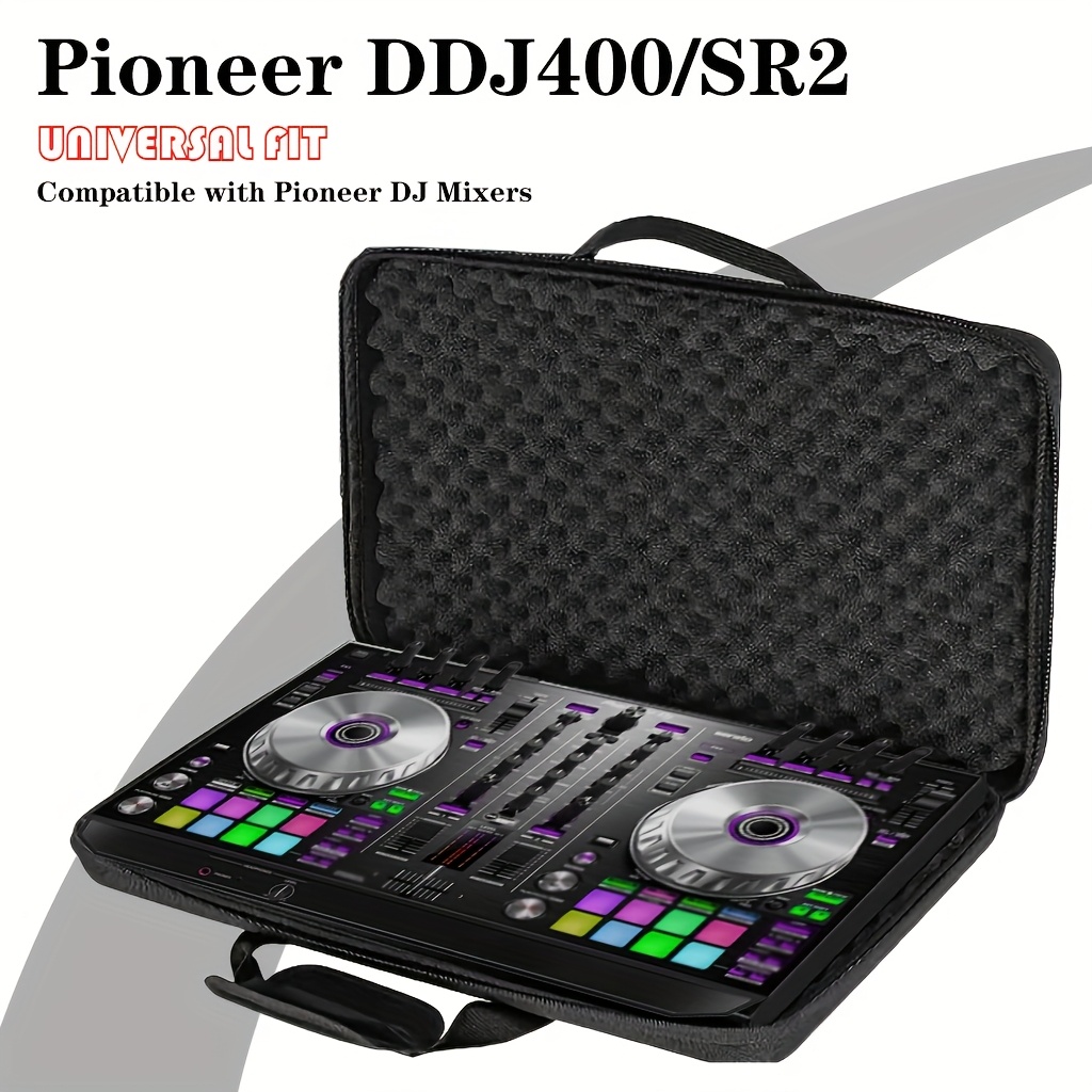 Portable Black EVA Storage Case for Pioneer DDJ RX2 & RX3 DJ Controllers - Durable Transport Organizer with Foam Insert for Easy Protection, Compact Design for On-the-Go DJs, Controller Transport Case | Sleek Black Case | EVA Foam Case