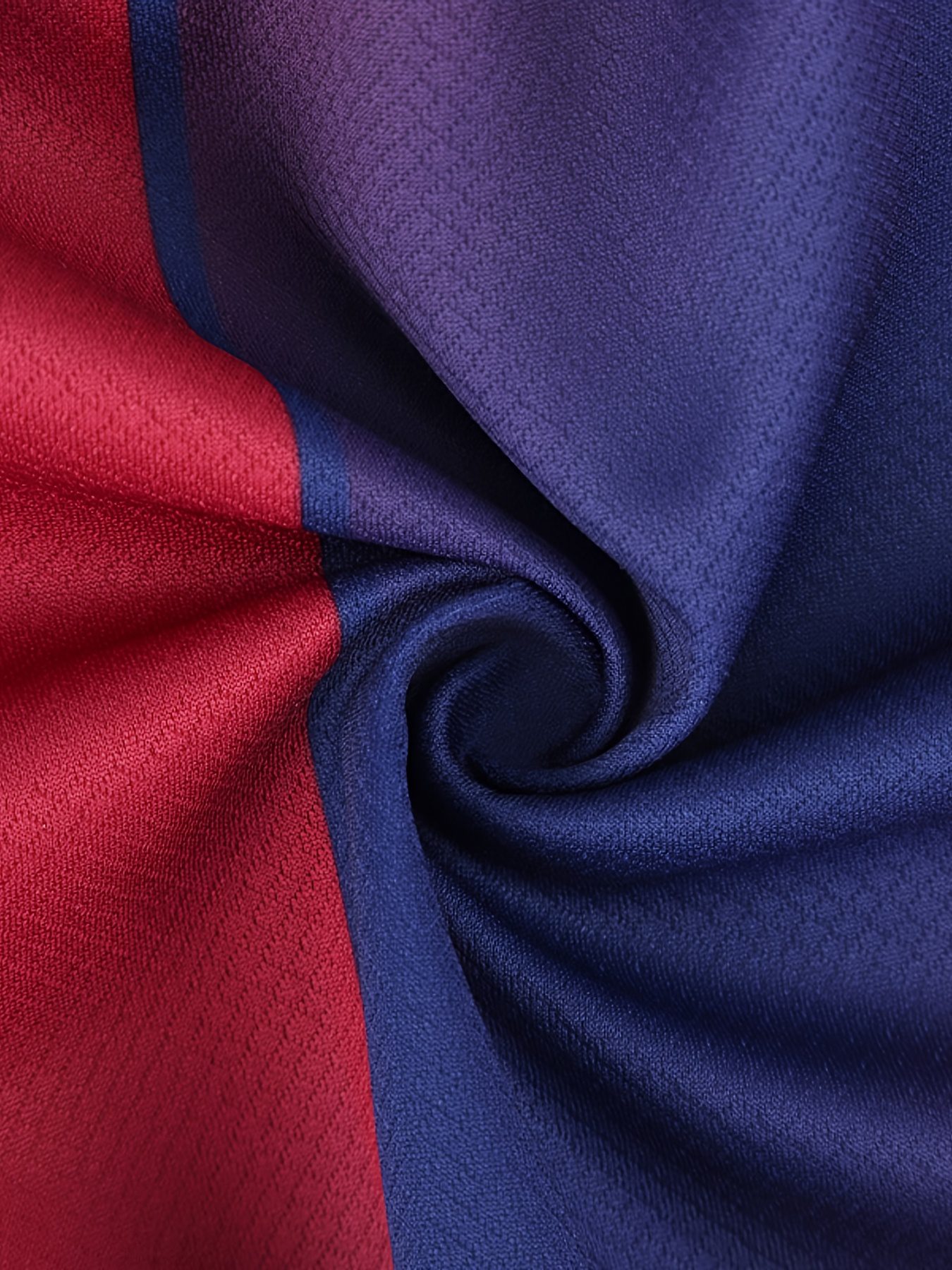 Nike 2025-26 Official Fan Edition Jersey - Gradient Blue to Red Color Block Design, Breathable Moisture-Wicking Fabric, Seamless Comfort Short Sleeve Soccer Shirt for Men & Women, Casual Wear, Football Clothing, Vibrant Contrast Design, Durable Sports Fabric, Smooth Texture