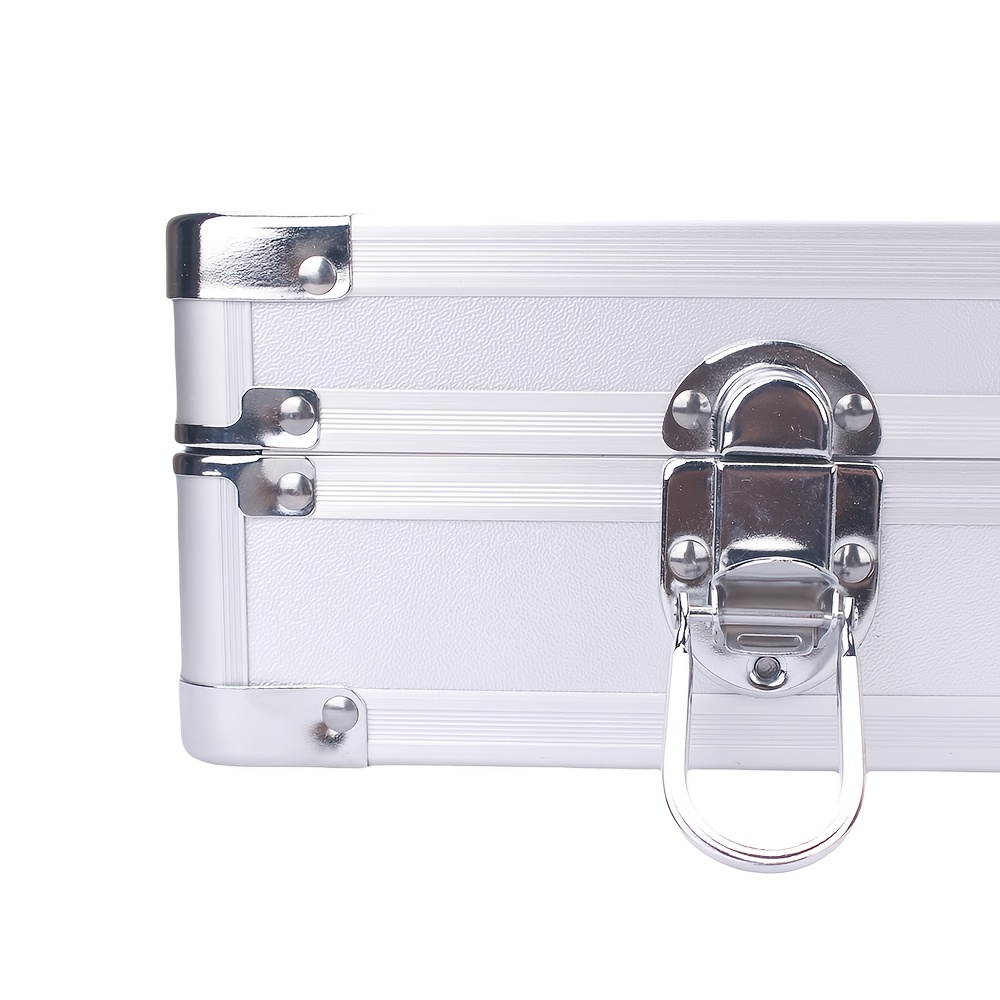 Aluminum Equipment Box In Toolbox Design, Portable And Spacious Mechanical Toolbox, Hard Case Measuring 58x32x8.5cm In A Rectangular Shape.