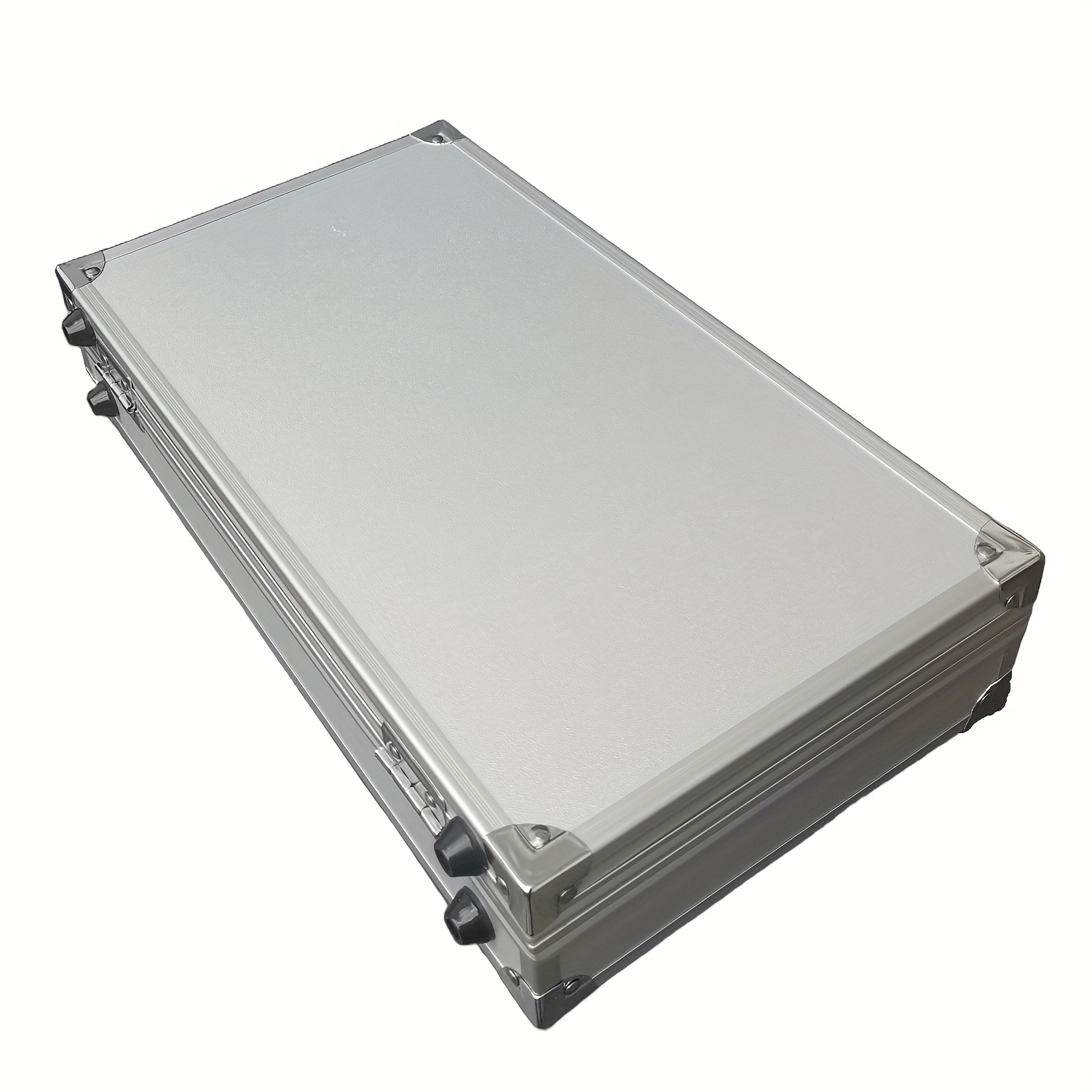 Heavy-Duty Aluminum Toolbox with Secure Latches - Compact Portable Storage Case for Home, Garage, Workshop, or Office - Durable Organizer for Tools, Documents, and Small Items - Ideal for Professionals and DIY Enthusiasts, Tool Organizer Storage, Professional Appearance, Sturdy Construction, Document Briefcase, Sleek Design, Highquality Build, Home Organizers, Workshop Organization, Modern Organizer, Reinforced Construction