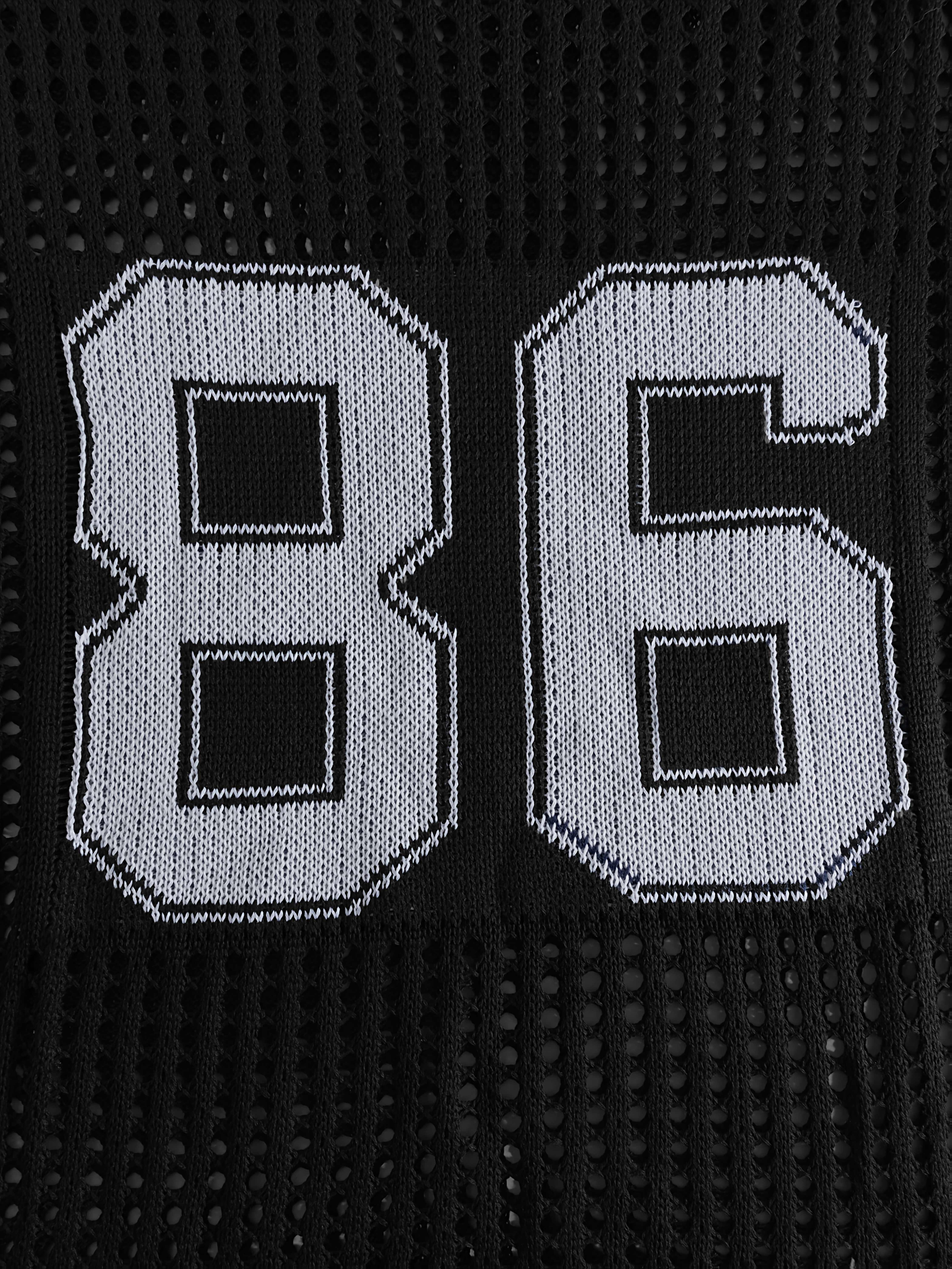 Men'S Summer Color-Blocked Hollow Star Pattern Street Casual Knitted Jersey