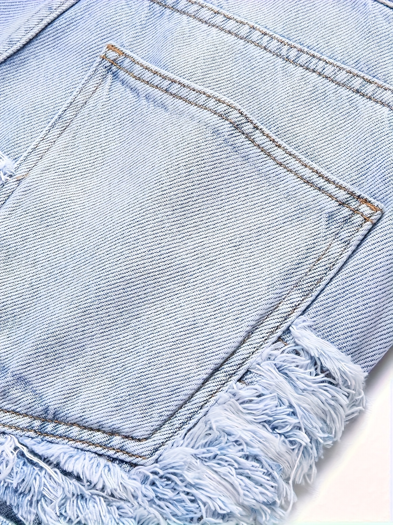 Men'S High-Street Hip-Hop Style Washed Distressed Denim Jeans with Frayed Hem & Tassel Details - Straight-Leg, Non-Stretch, All-Season Casual Pants for Teens, Allseason Jeans, Streetwear Fashion, Vintage Washed Jeans