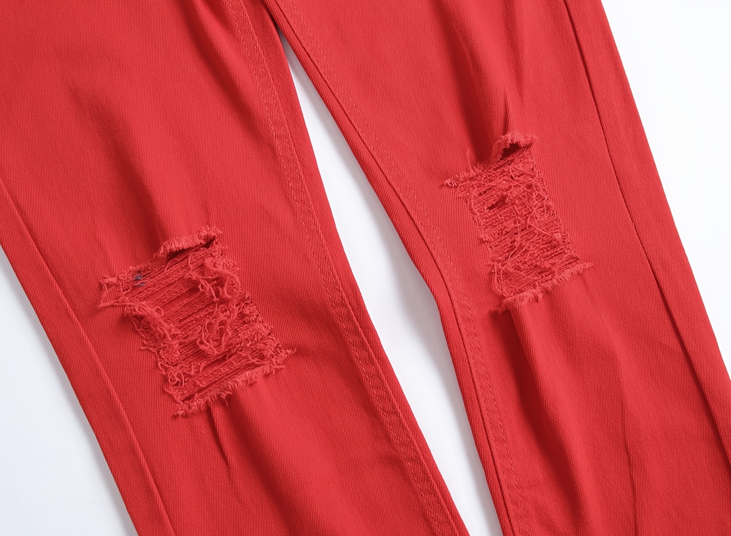 Men's Casual Skinny Fit Ripped Jeans, Men's Versatile Street Style Denim Pants For All Seasons