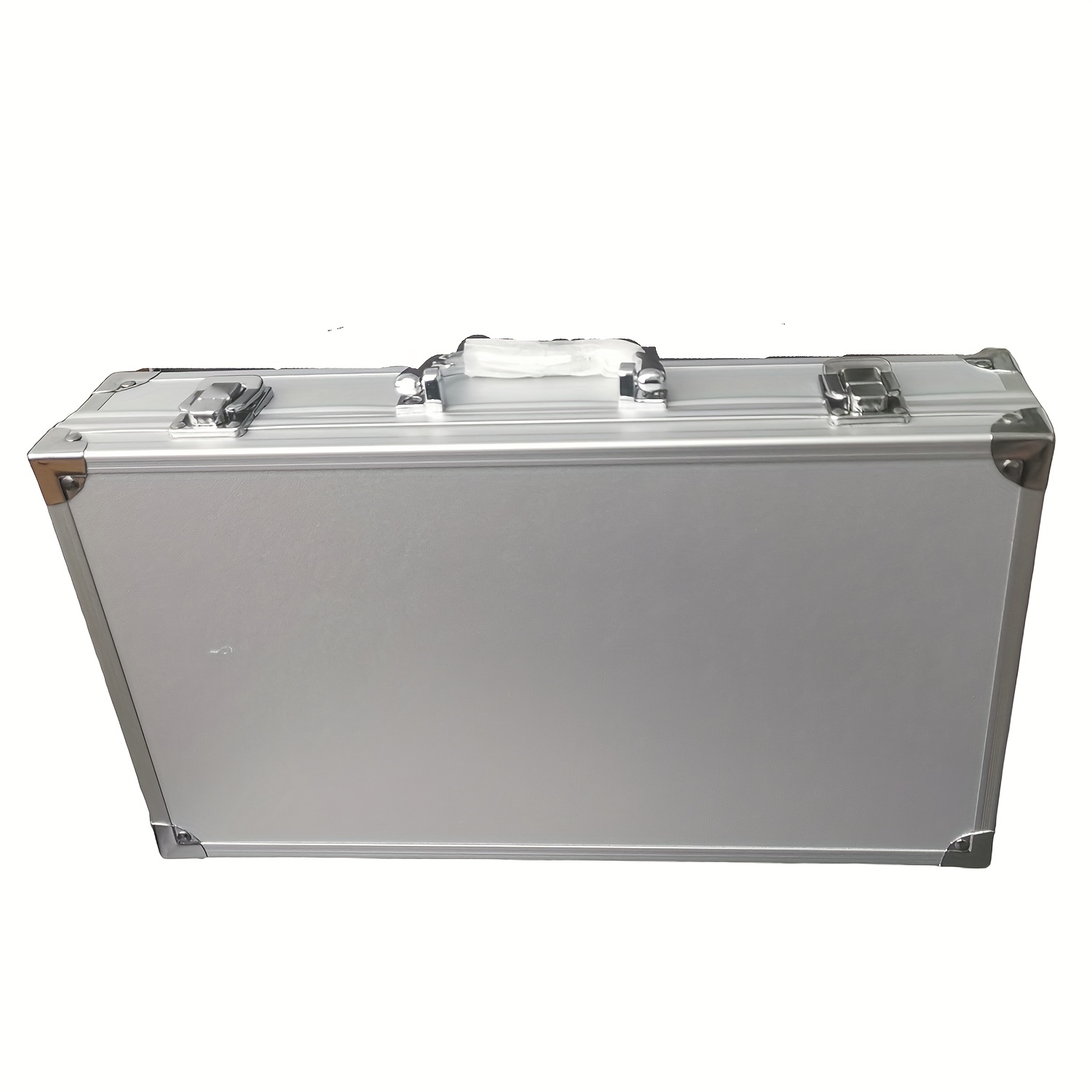 Heavy-Duty Aluminum Toolbox with Secure Latches - Compact Portable Storage Case for Home, Garage, Workshop, or Office - Durable Organizer for Tools, Documents, and Small Items - Ideal for Professionals and DIY Enthusiasts, Tool Organizer Storage, Professional Appearance, Sturdy Construction, Document Briefcase, Sleek Design, Highquality Build, Home Organizers, Workshop Organization, Modern Organizer, Reinforced Construction