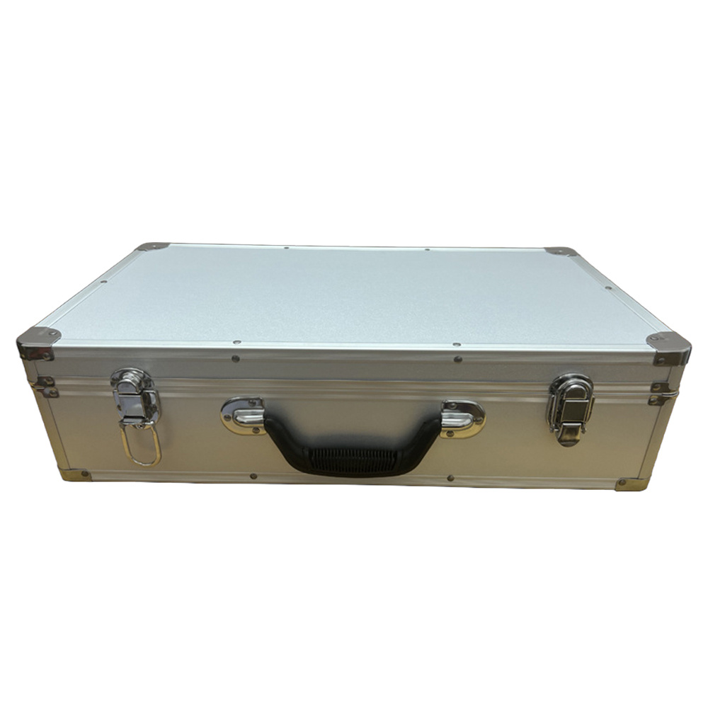 Heavy-Duty Toolbox with Sturdy Aluminum Alloy Frame - Multi-Functional Organizer for Home Maintenance, Document Storage & Hardware Organization, Durable Plastic Construction, Portable Design for Easy Transport, Toolbox for Home, Document Storage Case, Sleek Metallic Finish, Robust Construction