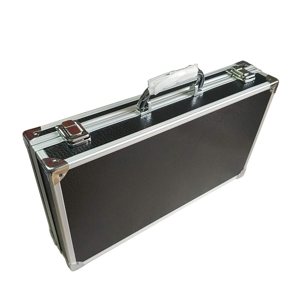 Heavy-Duty Aluminum Toolbox with Secure Latches - Compact Portable Storage Case for Home, Garage, Workshop, or Office - Durable Organizer for Tools, Documents, and Small Items - Ideal for Professionals and DIY Enthusiasts, Tool Organizer Storage, Professional Appearance, Sturdy Construction, Document Briefcase, Sleek Design, Highquality Build, Home Organizers, Workshop Organization, Modern Organizer, Reinforced Construction