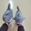 kf-H13a139b588e548b19d46745d7305ede7F Funny Fuzzy Shark Slippers Men Women Free Size Winter Indoor Cotton Shoes Girls Adult Fluff Animal Slippers House Shoes Fish