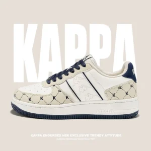 Kappa 2024 New Casual Sneakers For Women Versatile Fashion Thick-soled Sports White Shoes Classic Luxury Brand Women's Sneakers