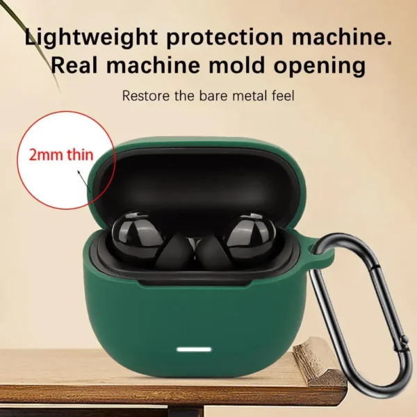 Headset Case for redmi Buds 6 Lite Portable Soft Silicone Protective Cover Solid Color Silicone Earphone Cover For Buds6 Lite