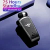 Trouvaille Wireless Headphones In Lotus Bluetooth Earphones Handsfree Headset Vibrate Earbuds With Retractable Wire Collar Clip