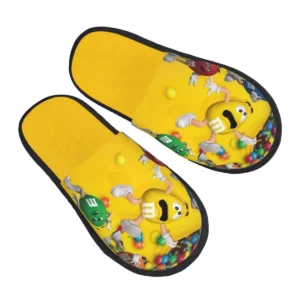 kf-Sa59f1b447a1f4af8807ccdcb1cfd7e7fc Custom M Chocolate Candy Meme House Slippers Women Soft Memory Foam Shoes Cozy Warm Anti-skid Sole Slipper