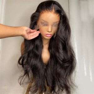 product-Fancyalgo-VirtualModelMatting-eb8aac1f8eeb115aa2e35f1fe7bcb75e 13x4 Lace Front Human Hair Wigs Brazilian Body Wave Lace Front Wig Lace Frontal Wigs For Women Human Hair Wig - Style:Basics; Gender:Women; Density:150%; Curl:Body Wave; Lace Area:13*4; Hair Material:Human Hair