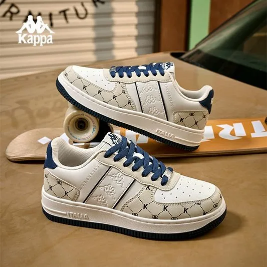 Kappa 2024 New Casual Sneakers For Women Versatile Fashion Thick-soled Sports White Shoes Classic Luxury Brand Women's Sneakers