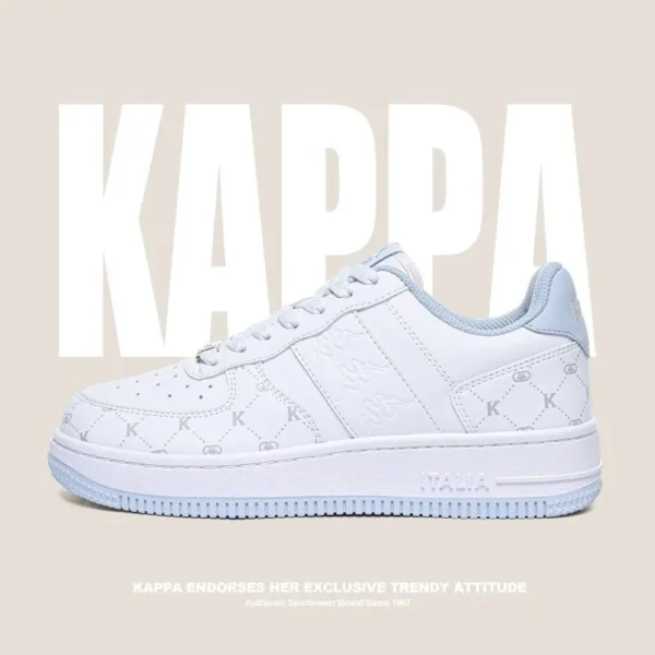 Kappa 2024 New Casual Sneakers For Women Versatile Fashion Thick-soled Sports White Shoes Classic Luxury Brand Women's Sneakers
