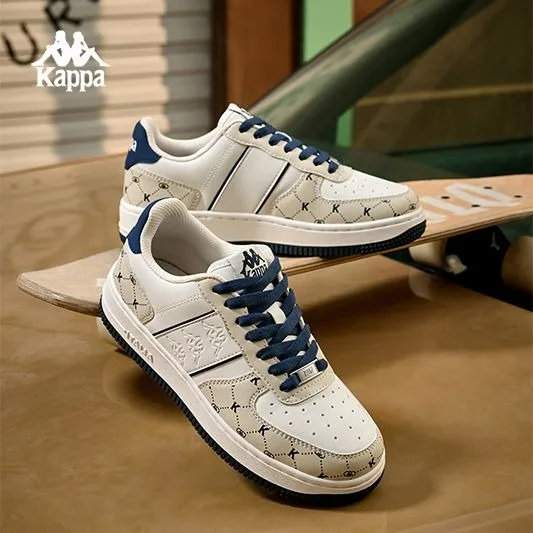 Kappa 2024 New Casual Sneakers For Women Versatile Fashion Thick-soled Sports White Shoes Classic Luxury Brand Women's Sneakers