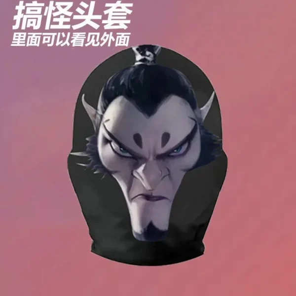 Nezha Ao Bing Cute cartoon funny mask head cover prank cos mask personality funny emoticon package holiday gift kids toys