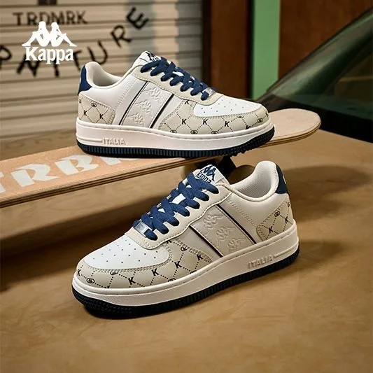 Kappa 2024 New Casual Sneakers For Women Versatile Fashion Thick-soled Sports White Shoes Classic Luxury Brand Women's Sneakers