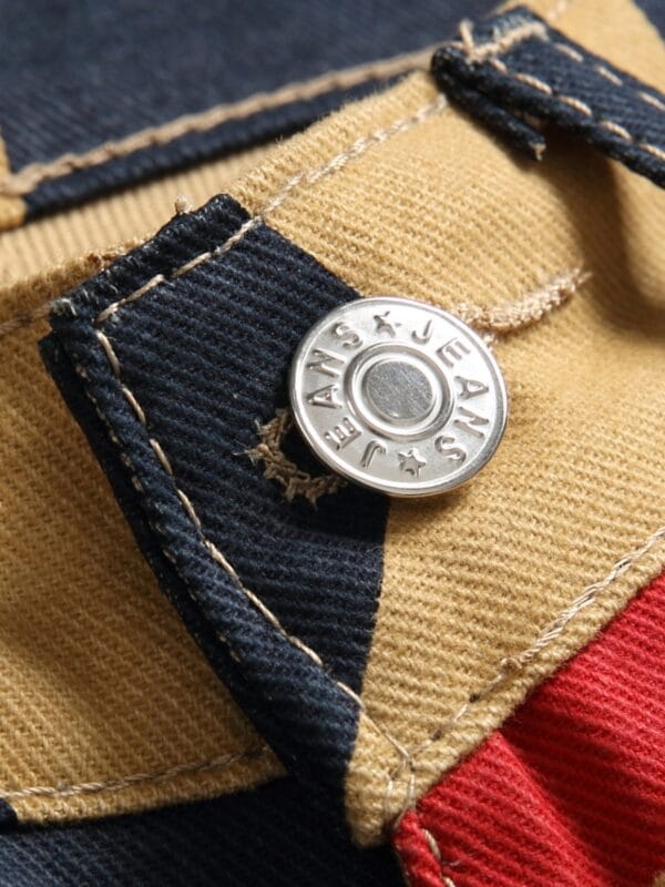 Men's American Flag Jeans - Patriotic Star & Stripe design, Non-Stretch denim Pants for Fourth of July, Independence Day Outfits - Machine Washable Casual Streetwear (Adult Men), Casual Attire, Bold Print, Quality Stitching, Mens Fashion