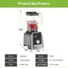 product-Fancyalgo-VirtualModelMatting-684c67132fdc2590f5d91a1a5a80de9c Fully Automatic Timed Blender for Making Smoothies, US
