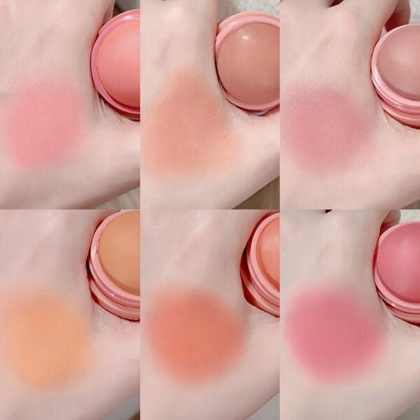 6-Shade Matte Blush Powder - Waterproof, Brightens All Skin Tones, Flawless Finish for a Radiant Look