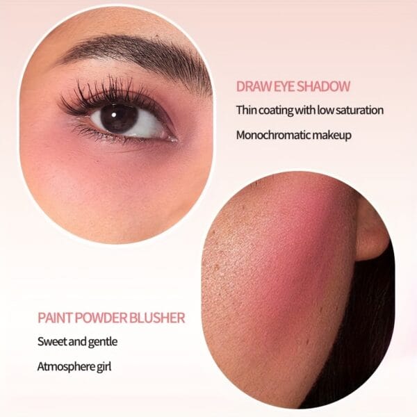 6-Shade Matte Blush Powder - Waterproof, Brightens All Skin Tones, Flawless Finish for a Radiant Look