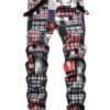 product-Fancyalgo-VirtualModelMatting-f6bc66f451097f9eda02a30aa5dfff21 Men's Skinny Jeans - Slim Fit Pants with Multi-Color Plaid Patterns (Red/Black/White/Blue/Gray/), No Belt Loops, Machine Washable for Party & Casual Attire - Teens & Adults, Streetwear Style, Bold Prints, Quality Stitching, Fashion Bottoms, Young Adults