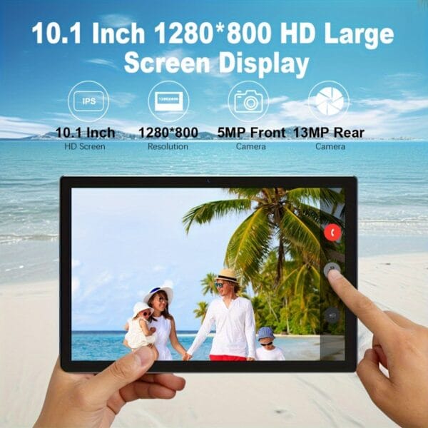 CRELANDER 10.1" 2-in-1 Android Tablet PC MTK 6763 Deca Core CPU with HD Display, 12GB (4GB+ 8GB Expandable) with RAM Support 1TB Expansion, 5000mAh Battery, Dual Camera, SIM Card Slot 4G LTE Calling Ultimate Office Bundle with Wireless Keyboard, Mouse, Stylus & Foldable Case, Tablet, Pad