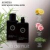 AuMEKA Clulo de Nuit Intense Men'S Eau de Toilette & Vaporisateur Spray Luxury Glass Bottle with Black Label, Woody Floral Scent, Sulfate-Free Perfume for Men, Sophisticated Design, Premium Packaging