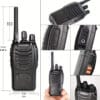2pcs Handheld Two-Way Radio for Adults, with LED Indicators And Integrated Antenna, Ideal for Hiking, Biking, And Climbing