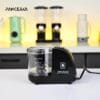PANCERKA Electric Vegetable Chopper, Food Processor, Electric Food Chopper, Blenders for Kitchen and Baby Food Processor, 1.5 Cup Mixer Grinder, for Dicing, Mincing, and Puree, Black