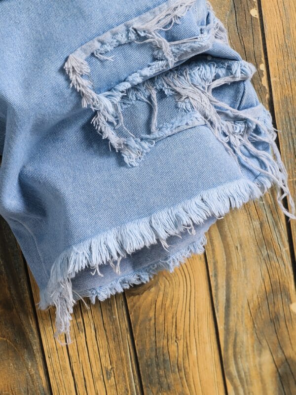 product-fancy-031f6928-7fb0-451f-bf94-46efe3db32d8 Men'S Summer Street Style Denim Shorts - Non-Stretch, Regular Fit with Trendy Patchwork Design, Casual Casual Attire, Casual Attire|Trendy Denim Shorts|Nonstretch Fabric