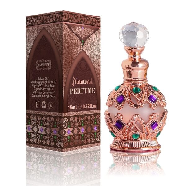 Arabic Style Women'S Perfume Lasting Fragrance Eau De Toilette-0.52Fl.Oz, Floral Oriental, Exotic, Fashionable Women, Daily Use, Special Occasions, Men And Women Dating, Gifts And Gifts.