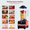 Multi-Functional 12-Speed Manual Juicer Blender with Ice Crusher - Perfect for Home, RV, and Outdoor Use - Ideal for Smoothies, Shakes, and Meal Prep - ABS Material, 110-130V Power Supply, Blender for Kitchen