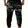 product-fancy-0e6ede3d-9c98-4889-a8f1-bc01edb459b1 Men's 3D Graffiti Print Casual Polyester Sweatpants with Drawstring and Pockets | Slight Stretch Knit Fabric | All Over Print Regular Fit Joggers