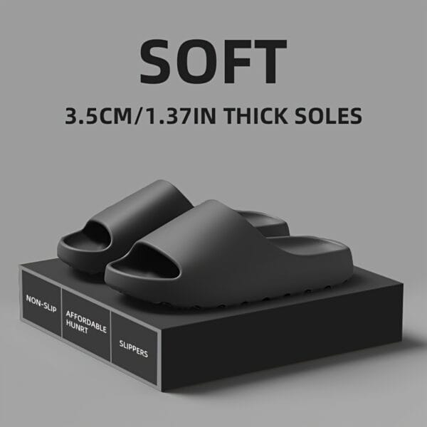 EVA Slides Non-Slip Indoor Sandals for Men and Women, Comfortable Soft Cloud Slippers for Beach, Shower, Outdoor Leisure, Essential for Travel