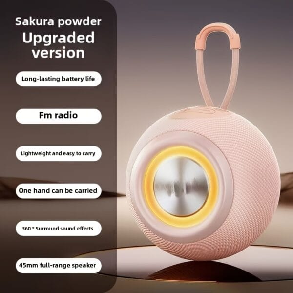 Wireless portable speaker, stereo sound and bass boost, direct pairing with deep bass, supports Android/iOS/tablets, long-lasting battery, suitable for home/outdoor/party/disco/music player, colorful lighting effects, Valentine's Day gift for boyfriend