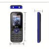 MKTEL M2023 Feature Phone with 1.77" Display, 800mAh Battery, Dual SIM & Standby, FM Radio, MP3/MP4, Camera, Flashlight - 10-Language Support, USB Rechargeable, Compact Design for Basic Communication, Multifunctional Device, Durable Phone Case