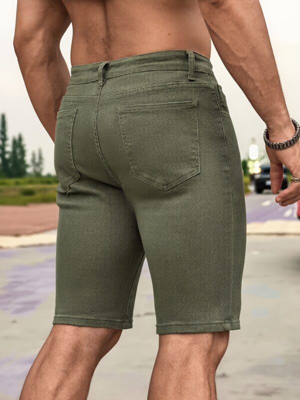 product-fancy-16a65b0d-1250-4b96-b021-66a3a783e6c9 Denim Shorts in Army Green