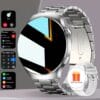 High-Definition Full Touch Smartwatch, Unisex - Wireless Calling/SMS/Multi-Sport Modes/Remote Camera Control/Fitness Tracker, Compatible with Android & iPhone, USB Charging, Alloy Case/Silicone Strap/Metal Band, Smart Connectivity, Modern Style, Clear Display, Perfect Gift for Men/Women/Friends/Loved Ones/Parents
