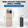 New 2G Foldable Phone Dual SIM Dual Standby, Call, SMS, Music