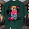 product-fancy-1f651df8-5e5b-4252-9649-223b06e20547 Men'S Trendy T-Shirt with Cute Bear Print, Casual Loose Short Sleeve Tee for Daily Wear, Outdoor Activities & Shopping Gatherings, Soft Polyester