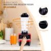 2.5L Large Capacity Dual-Use Blender with Food-Grade ABS Mixing Cup - Powerful Household and Commercial Juicer, Smoothie Maker, and Grinder, No Battery Needed, 120V, US Plug, Commercial Kitchen Equipment | Modern Kitchen Appliance | Durable Plastic Base, Blender