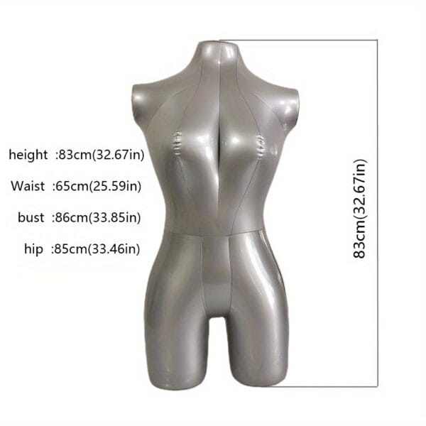 An Inflatable Half-body Clothing Model For Ladies