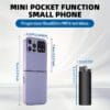 product-fancy-274940af-4762-4d38-aa2d-1d46361a89d7 The new 2G foldable mobile phone features dual SIM dual standby for calls and text messages, 8-language switching, flashlight function, TF card insertion, portability, and is suitable for travel, school, and as a backup phone