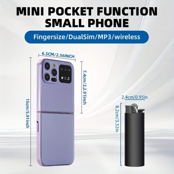 product-fancy-274940af-4762-4d38-aa2d-1d46361a89d7 The new 2G foldable mobile phone features dual SIM dual standby for calls and text messages, 8-language switching, flashlight function, TF card insertion, portability, and is suitable for travel, school, and as a backup phone