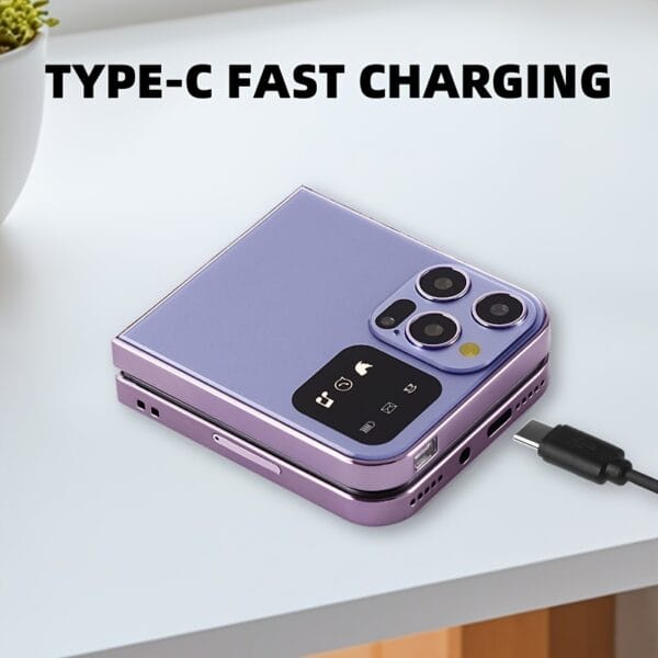 product-fancy-2778e517-c03c-400b-b8bc-f68fa0976253 The new 2G foldable mobile phone features dual SIM dual standby for calls and text messages, 8-language switching, flashlight function, TF card insertion, portability, and is suitable for travel, school, and as a backup phone