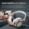 15-Hour Battery Life, Wireless Over-Ear Headphones with Lithium Battery - Low-Power Operation, Ideal for Gaming & Music, Outdoor Use, Push Button Control, Volume Control, No Charging Case, Gaming Headphones|Graffiti Design Headphones|Pushbutton Control Headphones