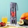 Portable USB-Rechargeable Blender & Juicer - 10.14oz to 16.91oz Capacity, Easy-Clean Food-Grade ABS, 18650 Lithium Battery, Perfect for Fruit, Vegetable, and Smoothie Drinks, Smoothie Maker, Sleek Appliance, Durable Construction