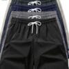 5 Color Pack Black-Gray-Navy-Army Green-Beige Men'S Casual Loose Sports Quick Dry Shorts with Elastic Waistband And Drawstring Fitness Training Shorts Men'S Lightweight Sports Running Shorts with Pockets