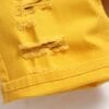 product-fancy-2cfb34bc-cbfe-446a-9f92-5772bc55a071 Spring-Summer New Fashion Trend Men's Straight-Leg Stretch Denim Shorts, Yellow Casual Pants